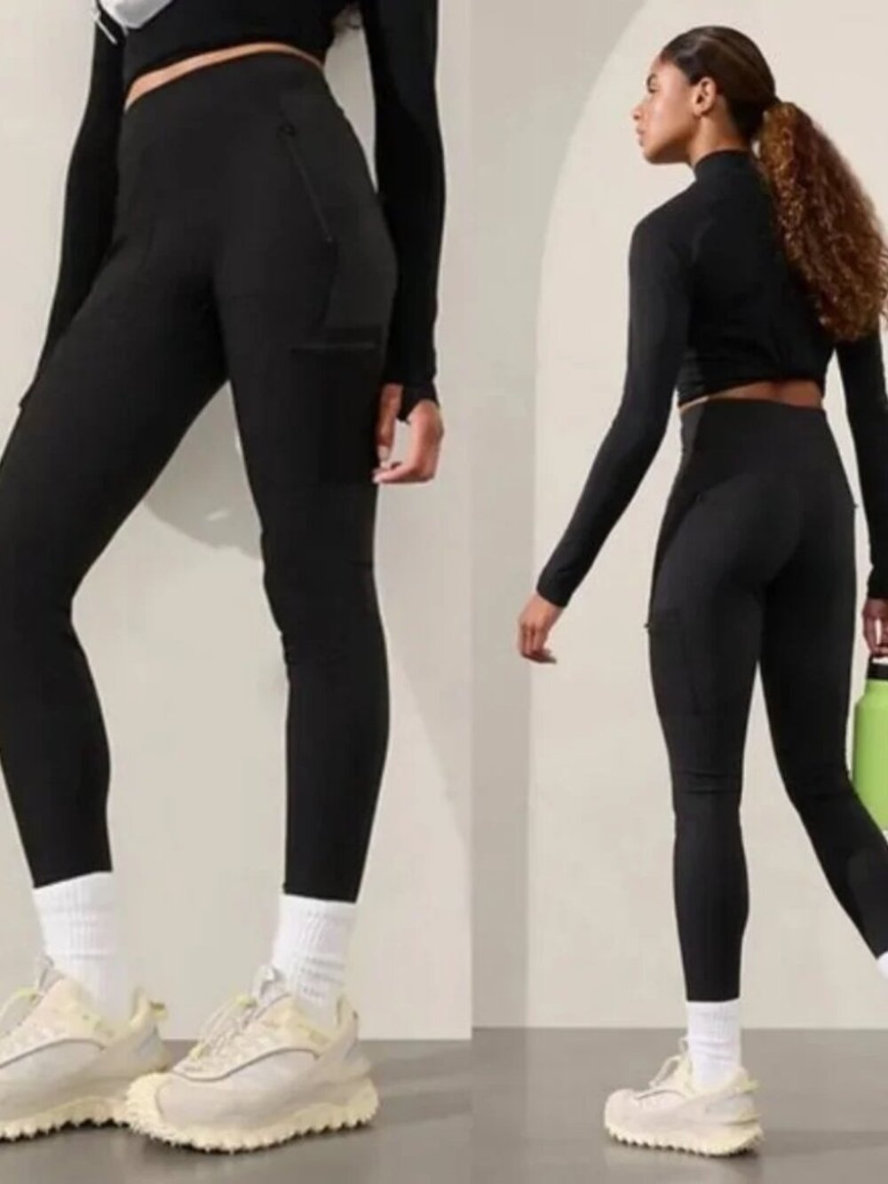 Athleta Headlands Hybrid High Rise Cargo Legging Size 4